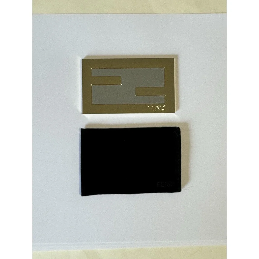 Fendi Monogram Mirror FF Gold with Velvet Pouch